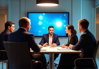 Consultation meeting with security experts discussing plans